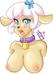  blush breasts bust countnsheep cute female phsuke sheep shiny solo 