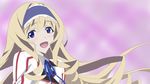  :d bad_id bad_pixiv_id blonde_hair blue_eyes blue_hairband blue_neckwear blue_ribbon blush cecilia_alcott collared_shirt curly_hair dress drill_hair hairband highres infinite_stratos infinite_stratos_academy_uniform lolita_hairband long_hair long_sleeves looking_at_viewer multicolored multicolored_background neck_ribbon open_mouth pink_background ribbon school_uniform shirt smile solo upper_body wallpaper white_background white_dress white_shirt 