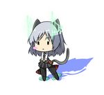  animal_ears bad_id bad_pixiv_id blush_stickers chibi grey_hair hajime_(kin'you_club) hirschgeweih_antennas sanya_v_litvyak shadow short_hair simple_background solo strike_witches striker_unit tail world_witches_series |_| 