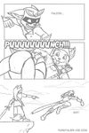  canine captain_falcon cliff comic cosplay falcon_punch keiron_white legend_of_zelda link male super_smash_bros sword the_legend_of_zelda tongue weapon 