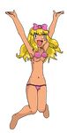  bikini bloggerman genderswap lowres nipple_slip nipples pokemon satoko_(pokemon) swimsuit 