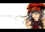  alisa_ilinichina_amiella bad_id bad_pixiv_id blue_eyes blush cabbie_hat god_eater god_eater_burst hat silver_hair smile solo tears umu_(um) 