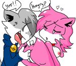  &hearts; aeris_(vg_cats) anal anus breasts butt butt_grab cat dialogue drool feline female grey hair leo_(vg_cats) male oral penetration pervertedbunny pink pink_hair pussy rimming saliva short_hair short_pink_hair spread_anus spread_butt straight sweat tongue vgcats 