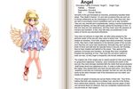  angel kenkou_kurosu monster_girl_profile monstergirl solo succubus wings 