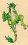  dragon female nude pinup pose sapphire scalie solo 