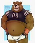  belly bulge clothing harkin_theflyinghog male mammal shorts solo ursid 