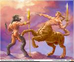  balls butt centaur dildo_staff equine froederich_myson hooves horse human male mammal minotaur penis penis_spear polearm spear sword taur weapon 