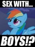  blue_hair english_text equine eyelashes female feral friendship_is_magic funny hair horse humor humour image_macro lol mammal my_little_pony pegasus pony portrait rainbow rainbow_dash_(mlp) reaction_image screencap solo stated_homosexuality text unknown_artist wings 