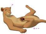  &hearts; 2009 anus disney feline female feral green_eyes hindpaw kisu lion nala on_back presenting pussy solo spread_legs spreading the_lion_king 