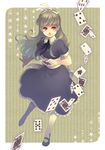  alice_(megami_tensei) blonde_hair card falling_card holding holding_card red_eyes shin_megami_tensei solo star tatsuji 
