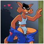  &hearts; bulge cat feline gay imminent_rape jake_clawson male swat_kats underwear undressing 