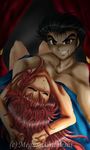  2boys highres kurama male male_focus multiple_boys red_hair urameshi_yusuke yaoi yu_yu_hakusho yuu_yuu_hakusho 