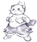  anthro breasts dewott female mammal mustelid nintendo otter overweight plain_background pok&#233;mon pok&#233;morph pokemon pussy solo unknown_artist video_games white_background 