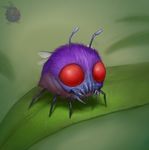  arthropod bug gnat insect nintendo pok&#233;mon pok&eacute;mon red_eyes soupandbutter venonat video_games what_has_science_done 