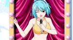  animated animated_gif blue_hair bouncing_breasts breasts demon_girl gif kurono_kurumu kuruno_kurumu rosario+vampire succubus wink 