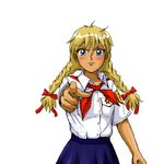  2ch.ru blonde_hair blue_eyes mascot pigtails ru-chans short_twintails slavya-tan soviet_pioneer twintails uniform 