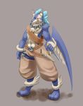  blue_fur canine chain dog fur knife male mammal plain_background repede riot41 scar solo tales_of_(series) tales_of_vesperia weapon white_fur 