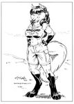  baxtrr big_breasts breasts canine female fox ken_sample shorts solo t-shirt truth_in_advertising zaftig 