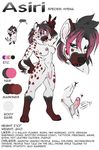  &hearts; asiri darkzel erection female hyena model_sheet nude peace_sign penis pink pseudo-penis victory_v 