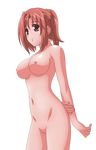  1girl artist_request breasts character_request happiness! highres kamisaka_haruhi nipples nude nude_filter photoshop pussy solo source_request thighs uncensored 