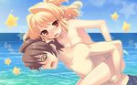  blonde_hair blush flyable_heart game_cg itou_noiji sumeragi_amane swimsuit topless 