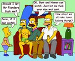  animated bart_simpson homer_simpson marge_simpson ned_flanders the_simpsons 