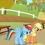  animated applejack_(mlp) equine flip friendship_is_magic horse loop my_little_pony pegasus pony rainbowdash_(mlp) tagme 