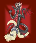  ball_gag bdsm bondage canine crossdressing dog dragon gay jijix leash male scalie 