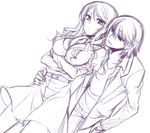  1girl bad_id bad_pixiv_id crossed_arms dress kakine_teitoku long_hair monochrome mugino_shizuri ryuuki_(hydrangea) sketch to_aru_majutsu_no_index 