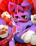  animal_crossing blush cat cum doubutsu_no_mori nintendo nipples purple_hair pussy red_eyes rosie tentacle vagina 