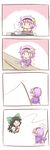  4koma aonagi_ibane black_hair bow comic egg fishing_rod hair_bow hairband highres komeiji_satori multiple_girls pink_hair pot reiuji_utsuho short_hair silent_comic touhou |_| 