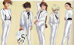  5boys black_hair blonde_hair braid brown_hair chang_wufei duo_maxwell gundam gundam_wing heero_yui heero_yuy long_hair male male_focus multiple_boys quatre_raberba_winner trowa_barton tuxedo 