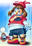  clothing edmol eyes female hat may may_(pokemon) nintendo pants piplup pok&#233;mon pok&eacute;mon solo tail transformation video_games 