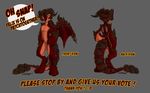  ad claws color cute dragon e felix fenra fire frontal_view hind_view hindpaw horns male nude oh_snap! orange_eyes patch_together red rock rocks scalie sefeiren smile spikes standing stone stones tail volcanic_fenra wings 