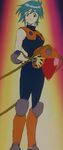  allenby_beardsley beardsley_allenby blue_hair g_gundam gundam helmet highres stitch stitched 