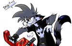  angry blaze cat chainsaw_sword demon feline hybrid male mercurius solo 