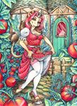  aura_(character) aura_moser dress equine female garden gardening solo stockings tomato unicorn 