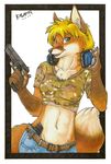  2009 browning_hi_power canine ccw clarissa female fox gun kalahari midriff solo teen weapon 