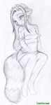  2006 breasts coonkun female hair loli raccoon sitting sketch skimpy small_breasts solo teen vivian young 