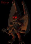  black_background demon male phoenix_(artist) scary solo stripes terika 