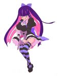  :p blush breasts cleavage dress goth gothic panty_&amp;_stocking_with_garterbelt smile stocking_(character) stocking_(psg) tongue tongue_out 