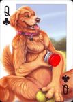  canine card cards clover collar comic kennel_club q solo tennis_balls tongue 