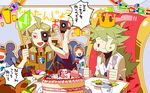  bad_id bad_pixiv_id birthday birthday_cake cake camcorder confetti crown food geechisu_(pokemon) gen_5_pokemon green_hair hat morinaga777 multiple_boys n_(pokemon) party pokemon pokemon_(creature) pokemon_(game) pokemon_bw team_plasma tympole 