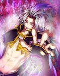  bad_id bad_pixiv_id final_fantasy final_fantasy_ix foreshortening hands highres kuja lipstick long_hair makeup male_focus navel nimoji_(taro3p) outstretched_hand smile solo 