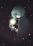  antennae cape gld-sakky glowing green_eyes green_hair highres short_hair solo touhou wriggle_nightbug 