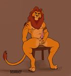  anthro anthrofied balls barbs beijinbeef disney feline feline_penis lion male mammal mane mufasa penis solo spines tapering_penis the_lion_king tlk 