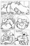  black_and_white comic english_text gay male monochrome penis reptile scalie teenage_mutant_ninja_turtles text turtle unknown_artist 