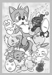  anthro blush canine chao cum egg fox gay group group_sex licking male mammal miles_prower oral orgy penis rimming sega sex sonic_(series) tongue unknown_artist 