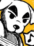  animal_crossing black_eyes dog doubutsu_no_mori k.k_slider nintendo totakeke 