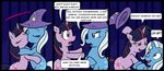  blue blush comic dialog dialogue english_text equine female feral friendship_is_magic fur hair horn horns horse kissing lesbian madmax mammal my_little_pony pony purple purple_background purple_eyes purple_fur purple_hair smile text trixie_(mlp) twilight_sparkle_(mlp) unicorn 